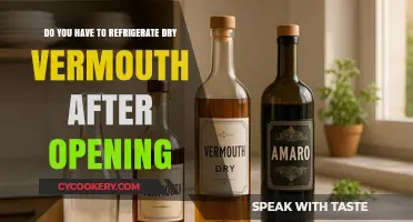 Should Dry Vermouth Be Refrigerated After Opening? Expert Tips