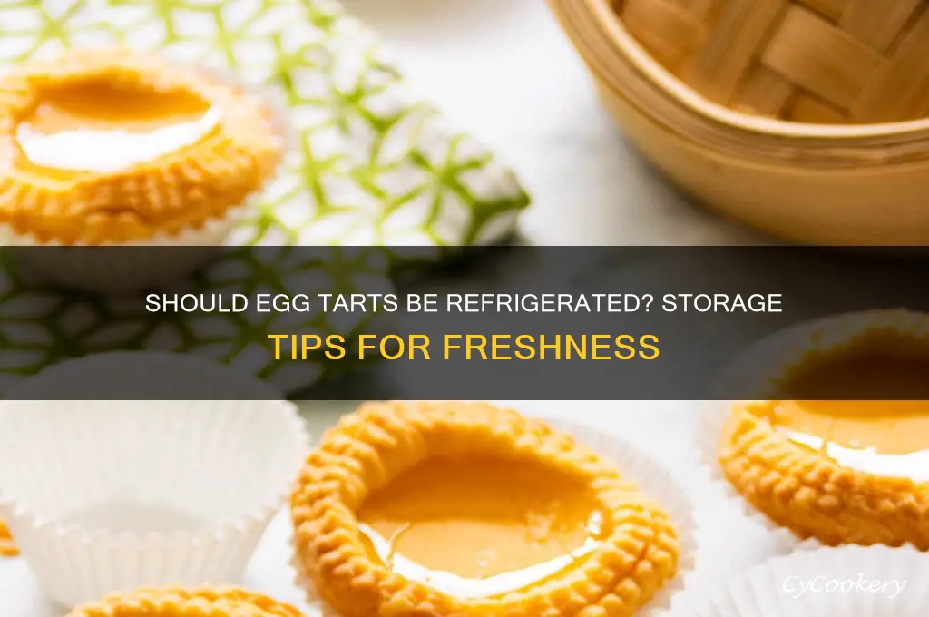 do you have to refrigerate egg tarts