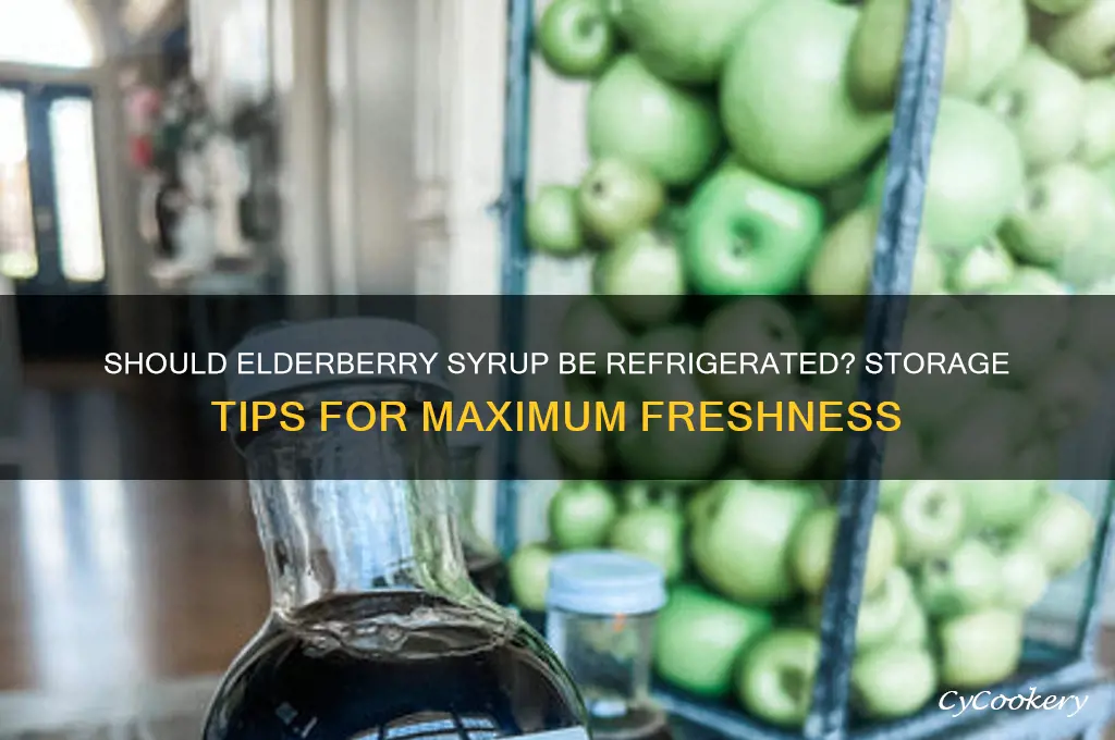 do you have to refrigerate elderberry syrup