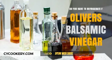 Should You Refrigerate F. Oliver's Balsamic Vinegar? Tips Inside