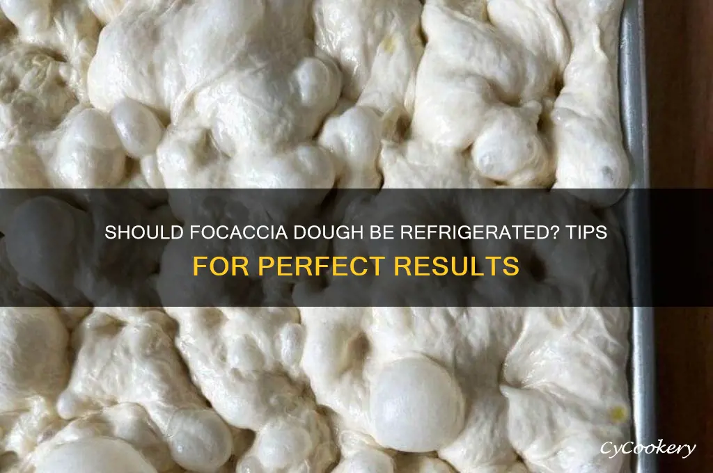 do you have to refrigerate focaccia dough