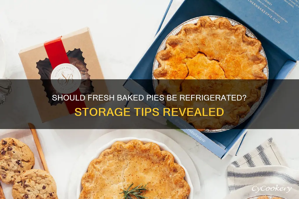 do you have to refrigerate fresh baked pies