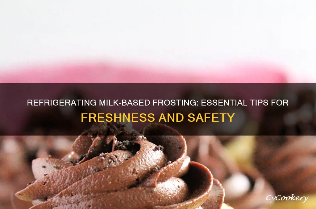 do you have to refrigerate frosting made with milk