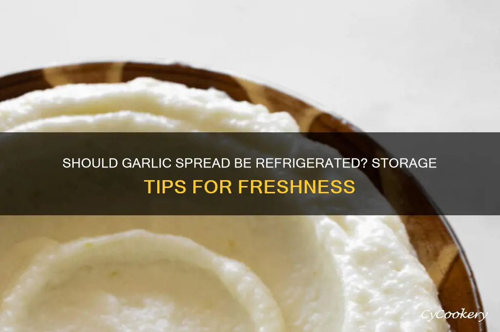 do you have to refrigerate garlic spread