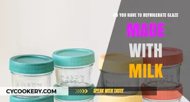 Milk-Based Glaze Storage: To Refrigerate or Not?