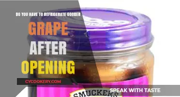 Should Goober Grape Be Refrigerated After Opening? A Guide