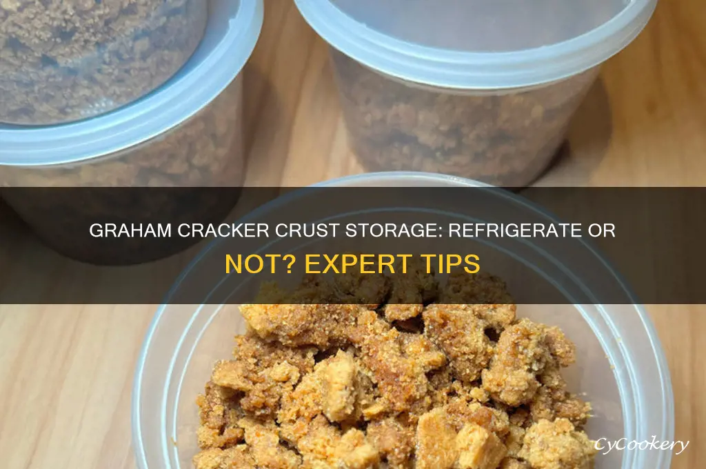 do you have to refrigerate graham cracker crust