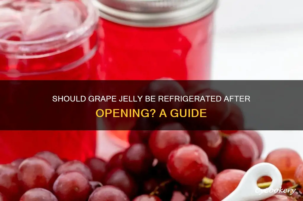 do you have to refrigerate grape jelly after opening