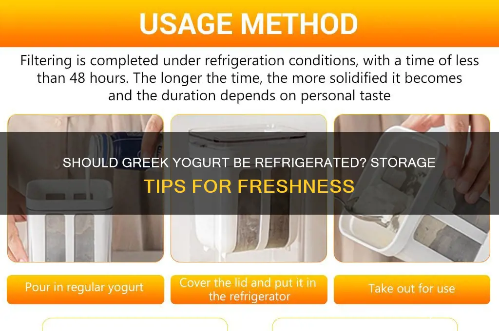 do you have to refrigerate greek yogurt