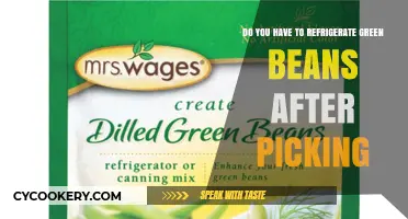 Fresh Green Beans: Refrigerate or Not After Harvesting?