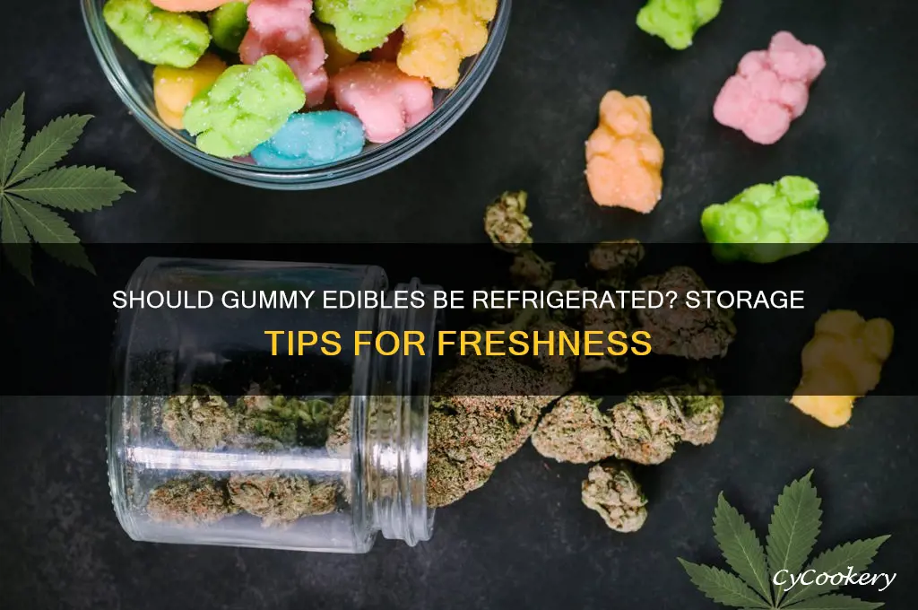 do you have to refrigerate gummy edibles