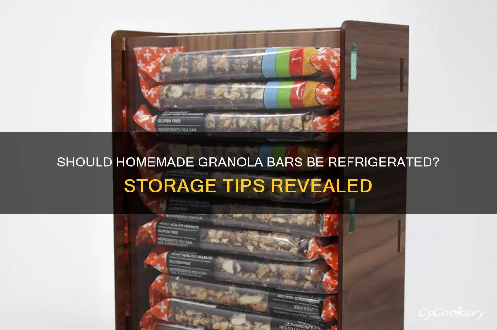 do you have to refrigerate home-made granola bars