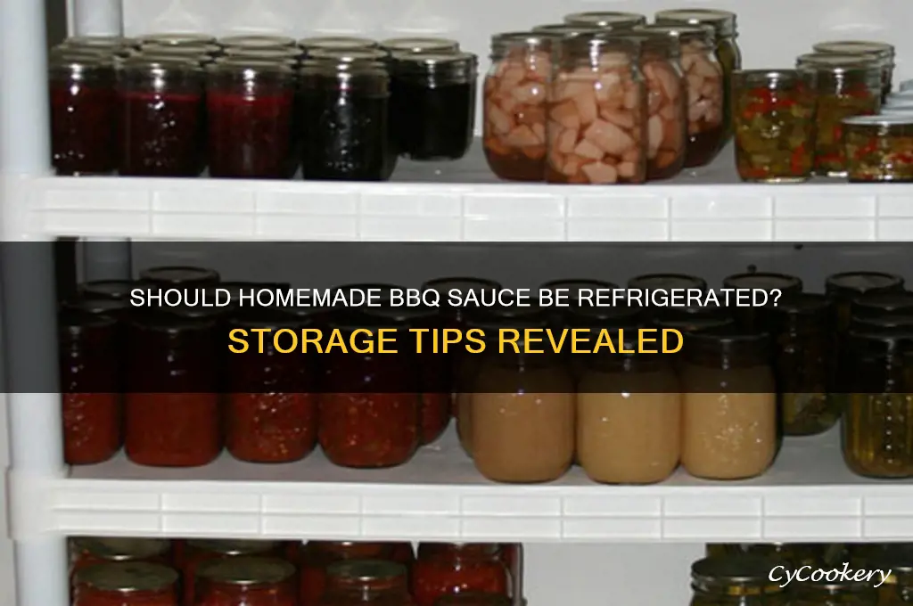 do you have to refrigerate homemade bbq sauce