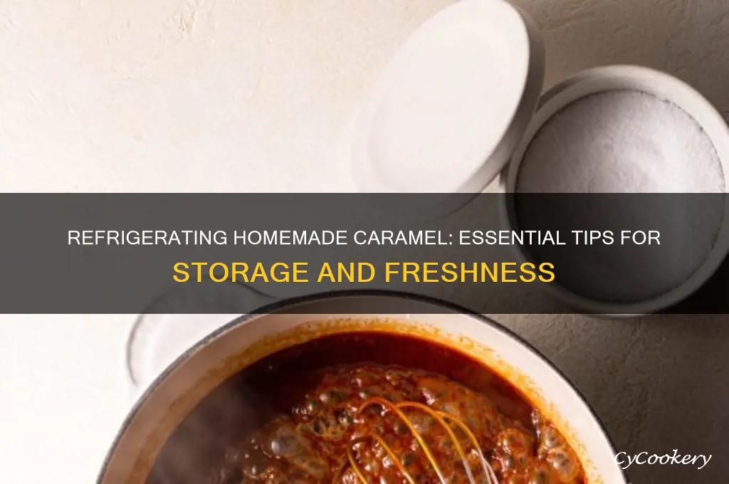 do you have to refrigerate homemade caramel