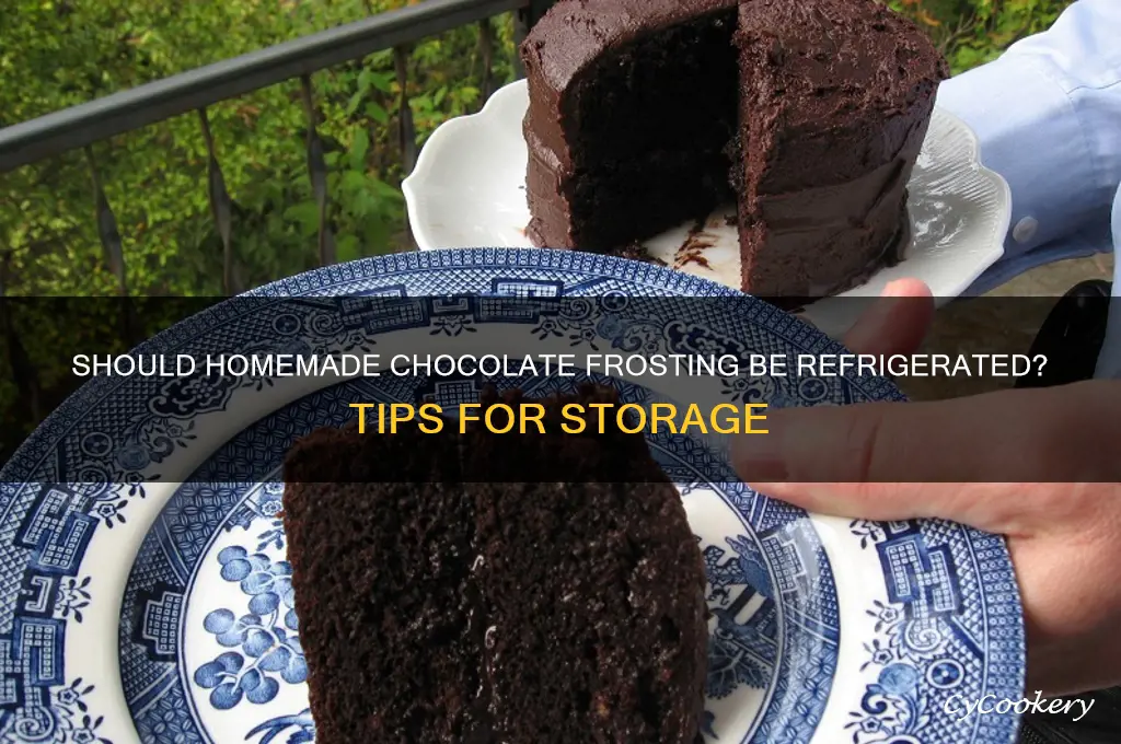 do you have to refrigerate homemade chocolate frosting