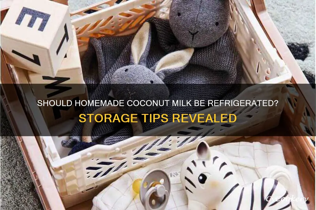 do you have to refrigerate homemade coconut milk