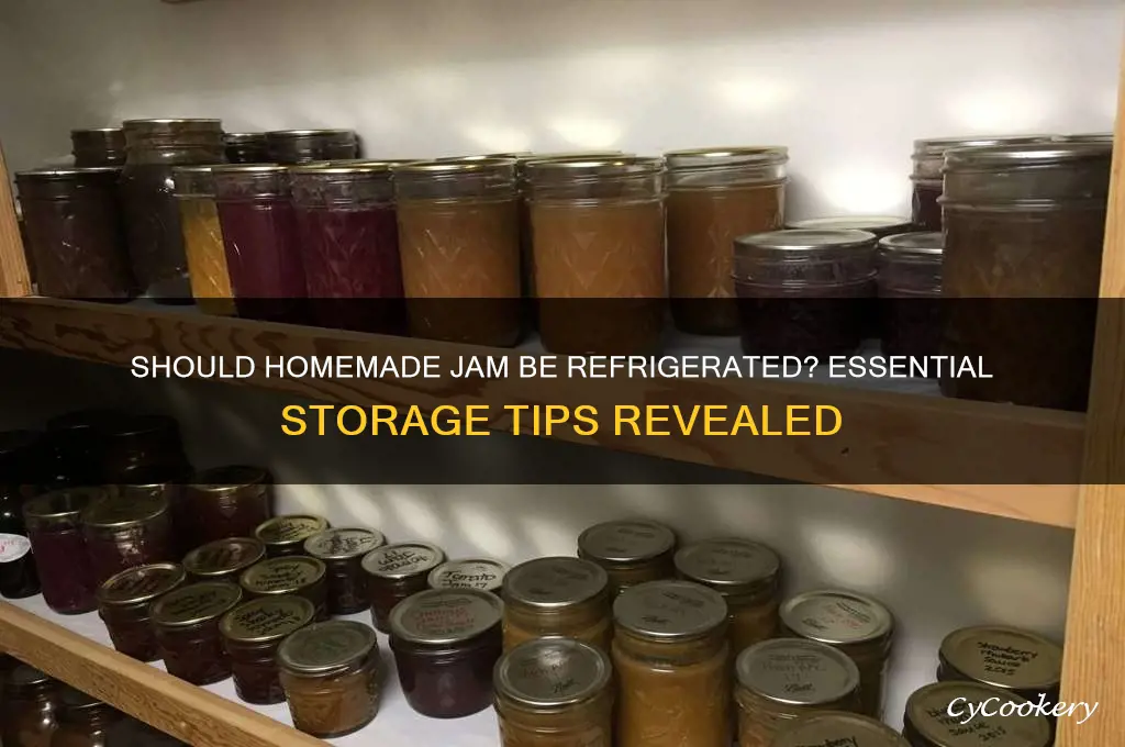 do you have to refrigerate homemade jam