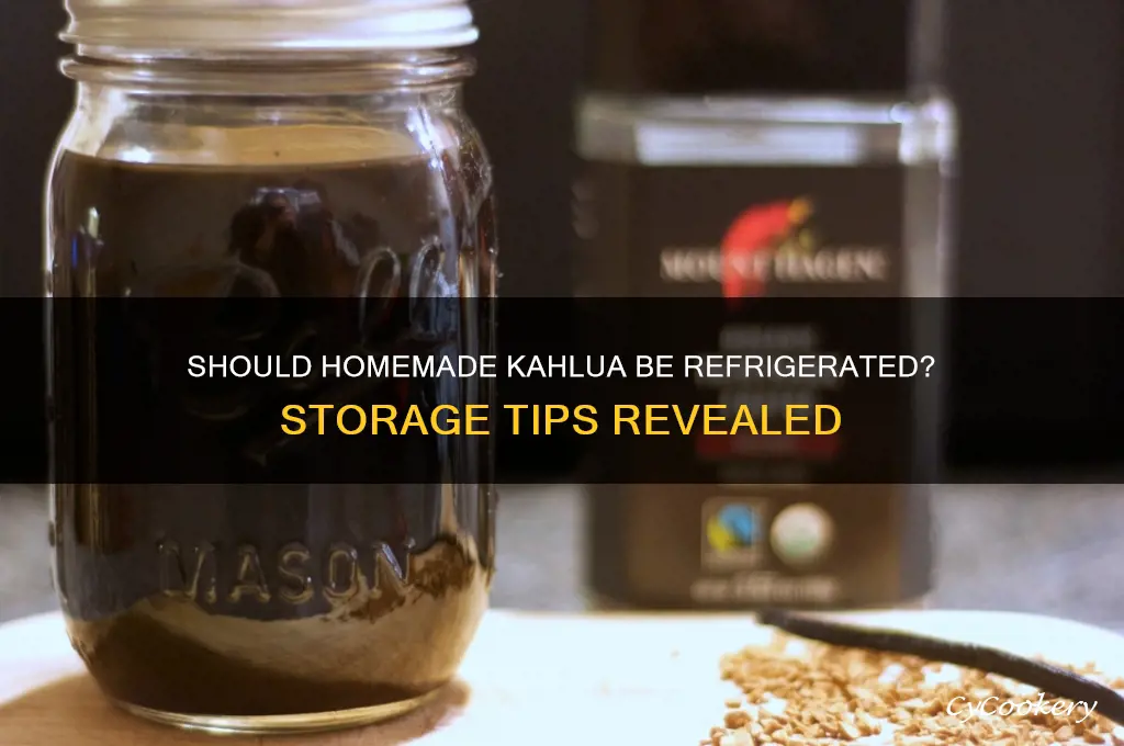 do you have to refrigerate homemade kahlua