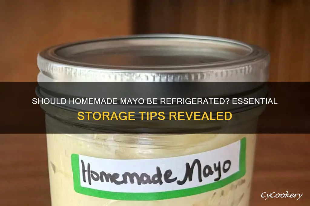 do you have to refrigerate homemade mayo