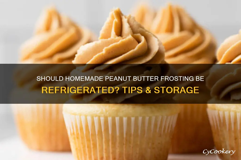 do you have to refrigerate homemade peanut butter frosting