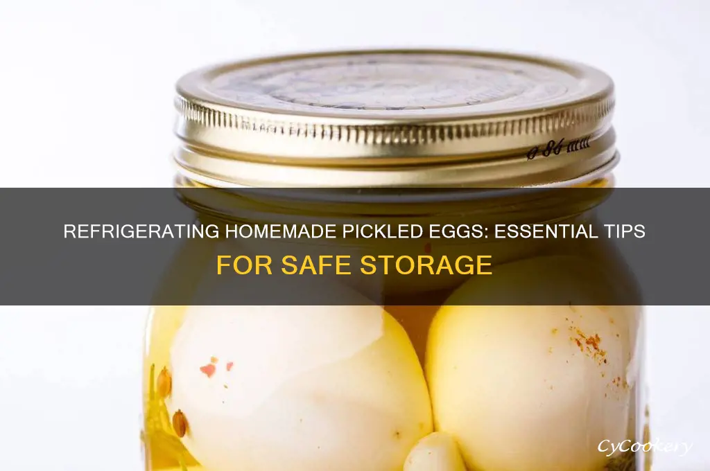 do you have to refrigerate homemade pickled eggs