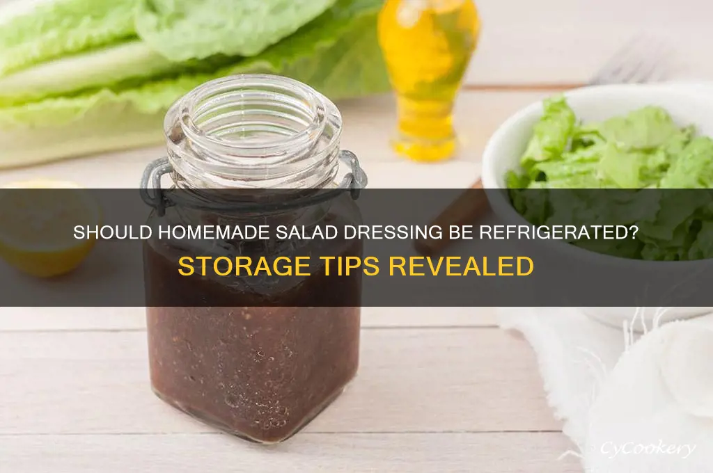 do you have to refrigerate homemade salad dressing