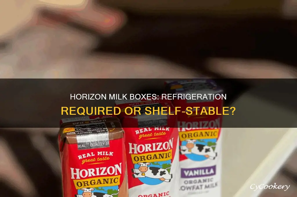 do you have to refrigerate horizon milk boxes