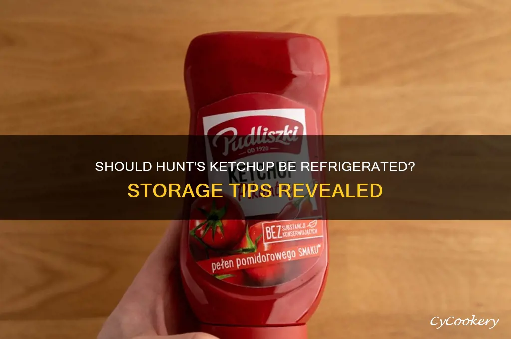 do you have to refrigerate hunts ketchup