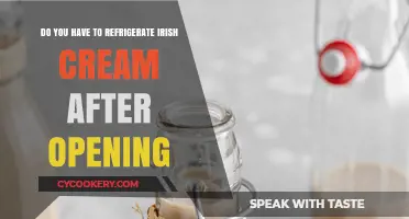 Should Irish Cream Be Refrigerated After Opening? Expert Tips