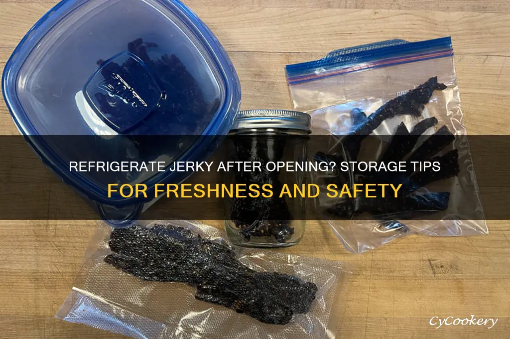 do you have to refrigerate jerky after opening