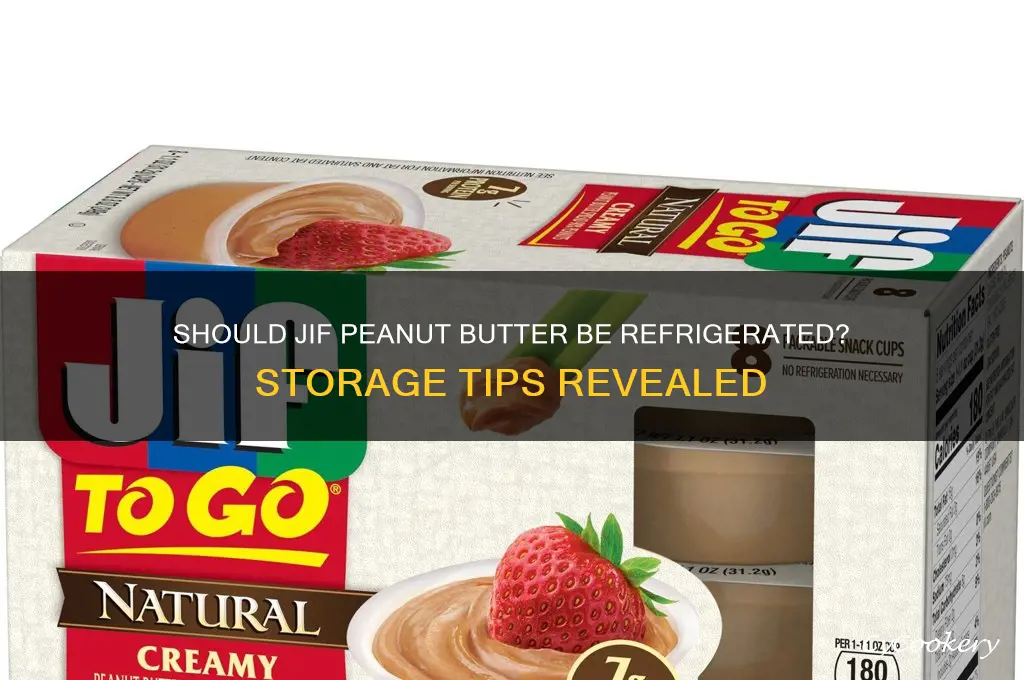 do you have to refrigerate jif peanut butter