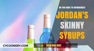 Should Jordan's Skinny Syrups Be Refrigerated? Storage Tips Revealed