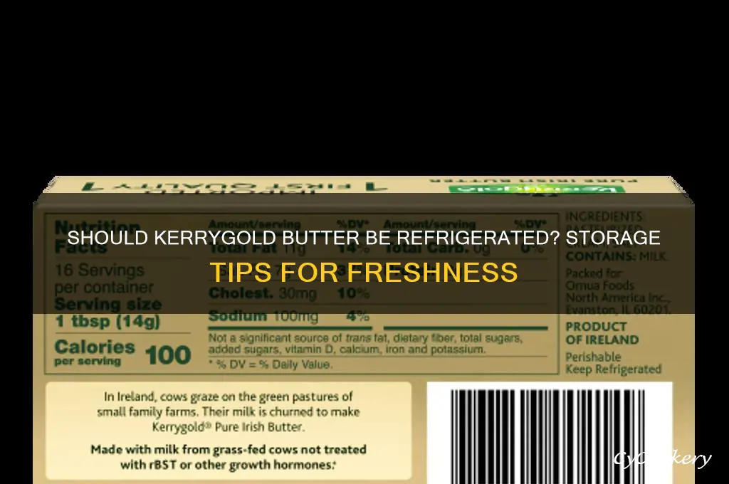 do you have to refrigerate kerrygold butter
