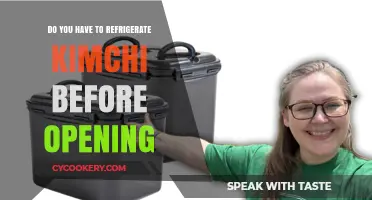 Should Kimchi Be Refrigerated Before Opening? A Storage Guide