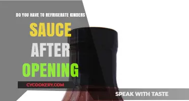 Should You Refrigerate Kinder's Sauce After Opening? A Guide
