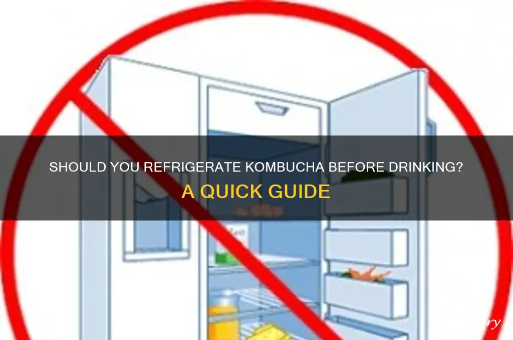 do you have to refrigerate kombucha before drinking