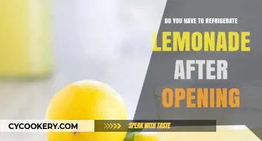 Should You Refrigerate Opened Lemonade? Storage Tips for Freshness