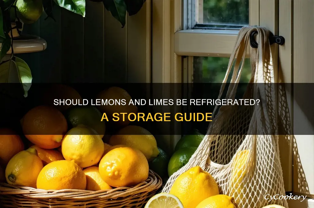 do you have to refrigerate lemons and limes