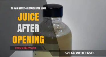 Refrigerating Lime Juice: Essential Tips After Opening the Bottle
