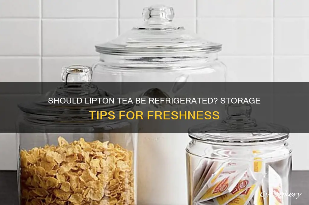 do you have to refrigerate lipton tea