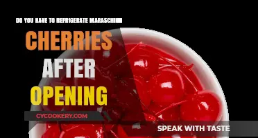 Should Maraschino Cherries Be Refrigerated After Opening?