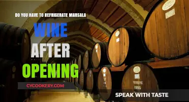 Marsala Wine Storage: To Refrigerate or Not After Opening?