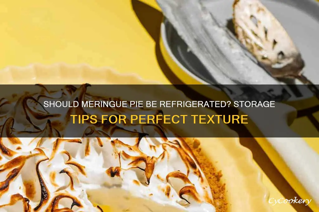 do you have to refrigerate meringe pie
