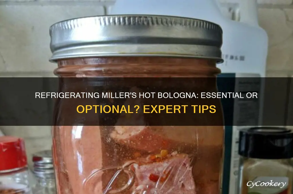 do you have to refrigerate miller