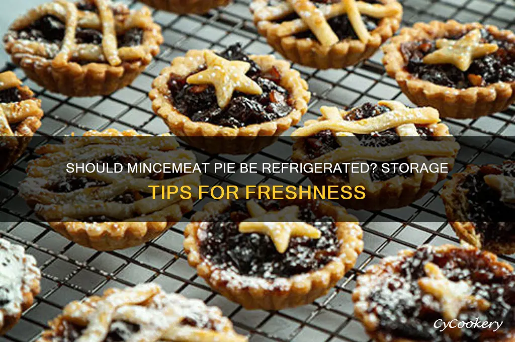 do you have to refrigerate mincemeat pie