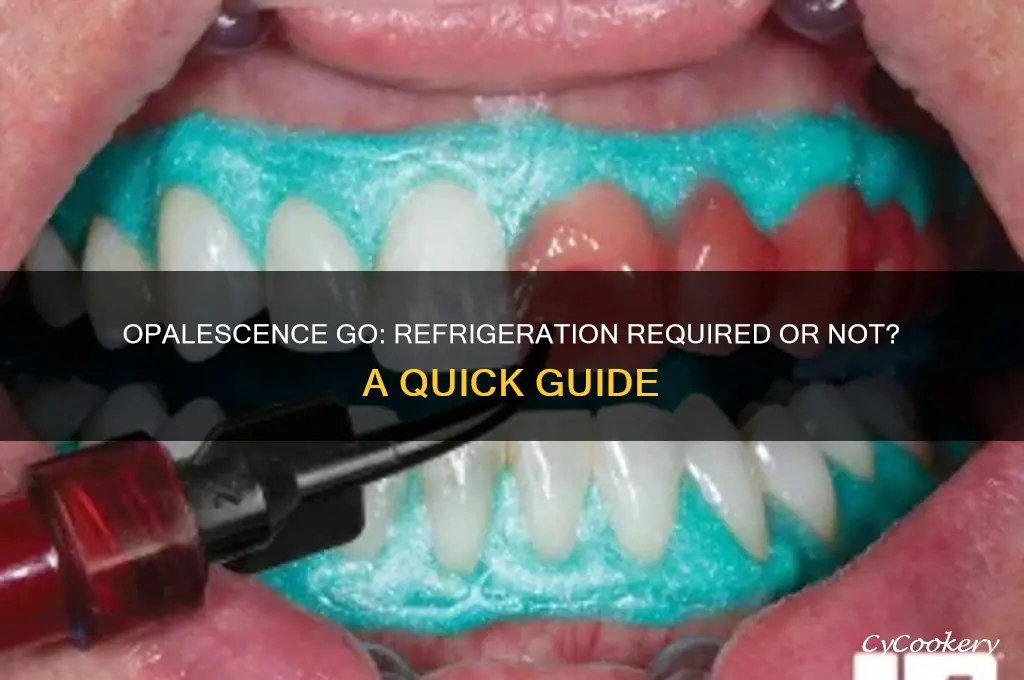 do you have to refrigerate opalescence go