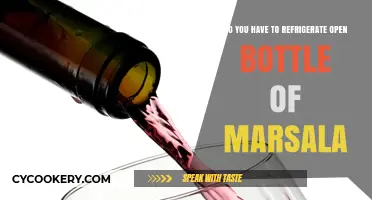 Should You Refrigerate an Open Bottle of Marsala Wine?
