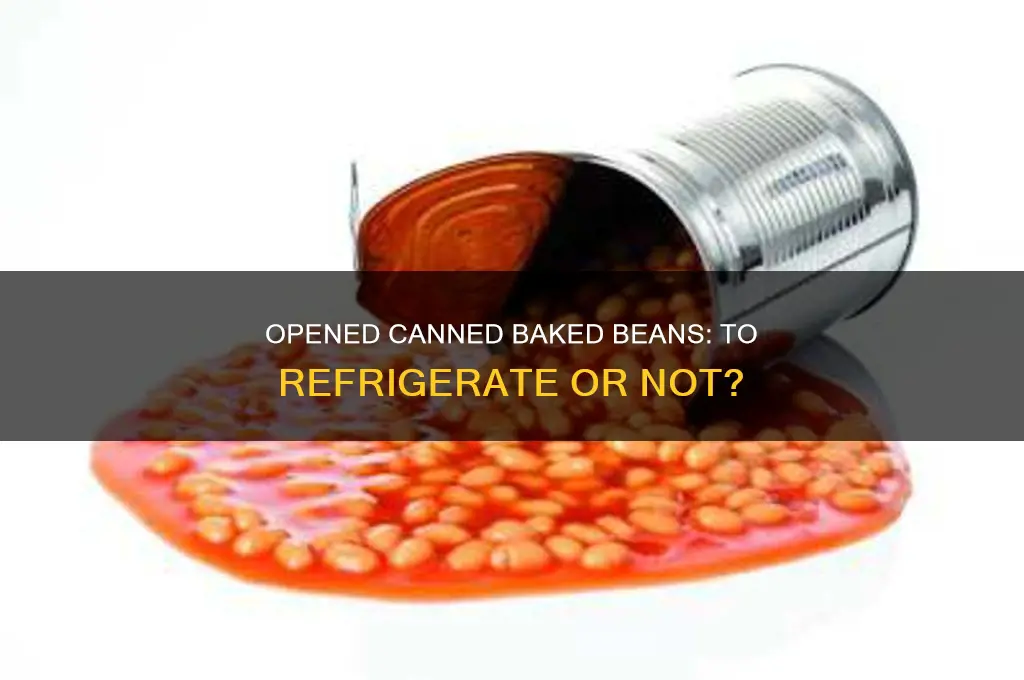 do you have to refrigerate opened canned baked beans