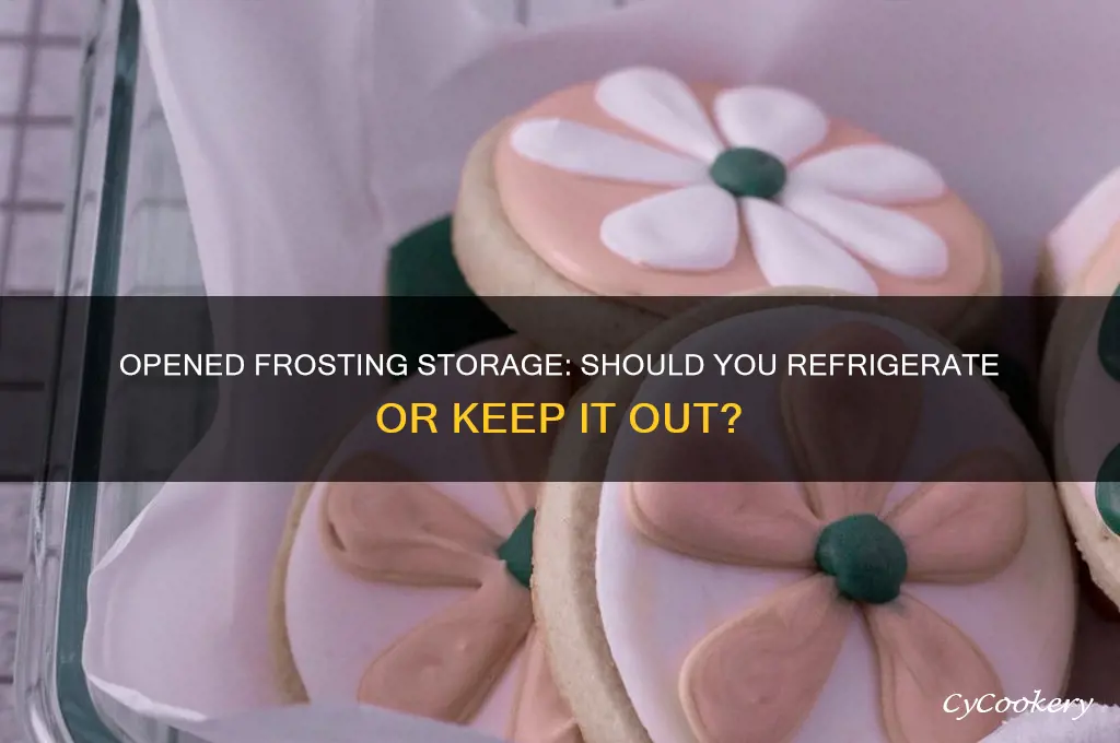 do you have to refrigerate opened frosting