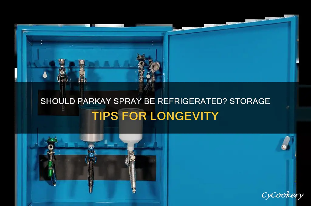 do you have to refrigerate parkay spray